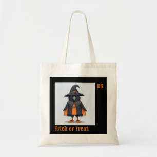 Cute Halloween crow in Disguise   Trick or Treat Tote Bag