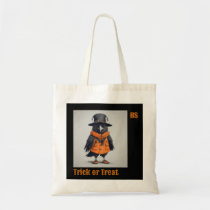 Cute Halloween crow in Disguise   Trick or Treat Tote Bag