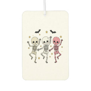 Cute Halloween Dancing Skeletons Car Air Freshener