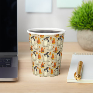 Cute Halloween Decoration Ghosts Paper Cups