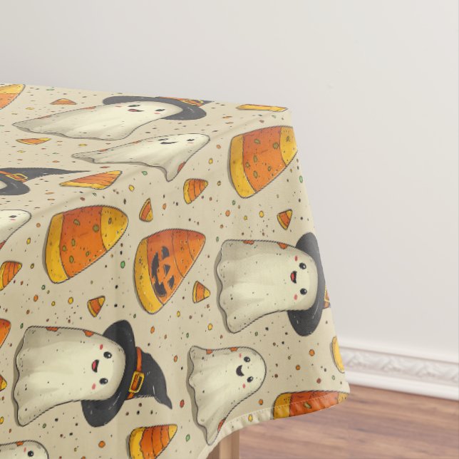 Cute Halloween Decoration Ghosts  Tablecloth (In Situ)