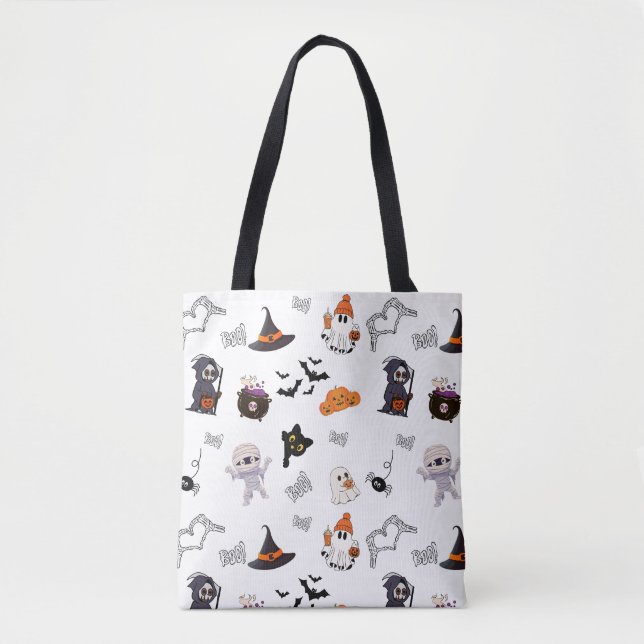 Cute Halloween Design Tote Bag (Front)