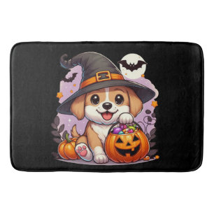 Cute Halloween dog/puppy Bath Mat