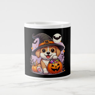 Cute Halloween dog/puppy Large Coffee Mug