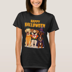 Cute Halloween Dogs Funny - Unique Design T-Shirt