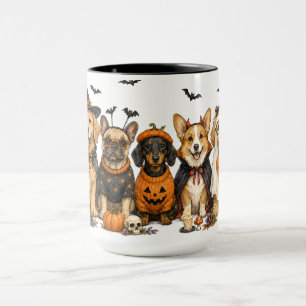 Cute Halloween Dogs Mug