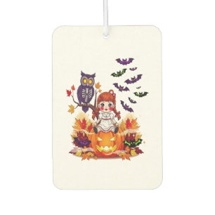 Cute Halloween Doll Owl Car Air Freshener