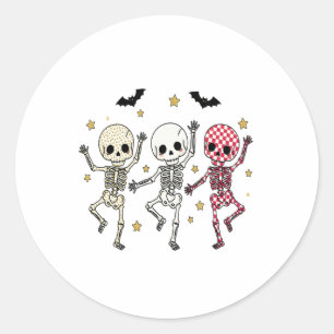 Cute Halloween Doll Owl Classic Round Sticker