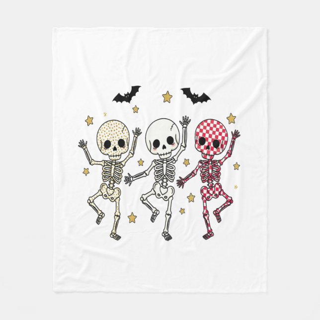 Cute Halloween Doll Owl Fleece Blanket (Front)