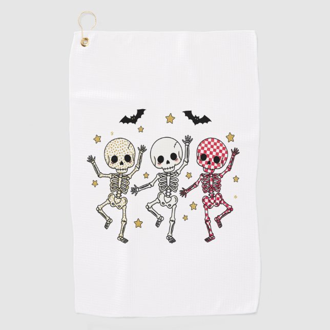 Cute Halloween Doll Owl Golf Towel (Front)