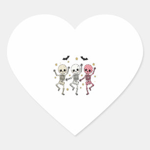 Cute Halloween Doll Owl Heart Sticker