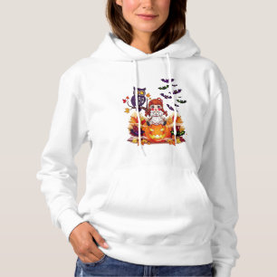 Cute Halloween Doll Owl Hoodie