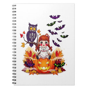 Cute Halloween Doll Owl Notebook