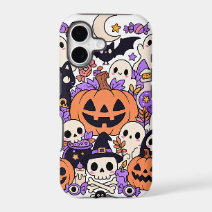 Cute Halloween Doodle Collage