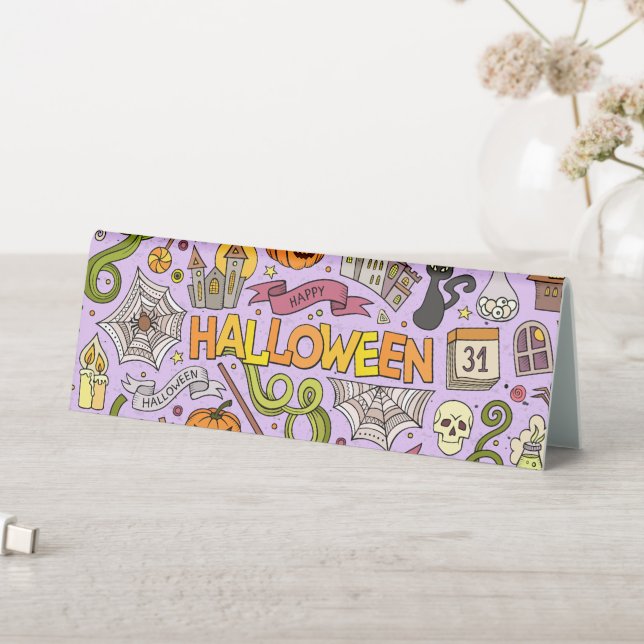 Cute Halloween Doodle Pattern (In SItu (Table))