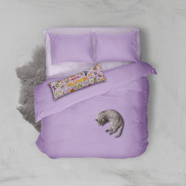 Cute Halloween Doodle Pattern Body Cushion (Creator Uploaded)