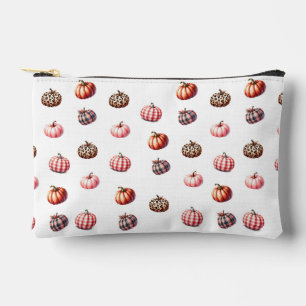 cute Halloween/Fall pumpkin pattern Accessory Pouch