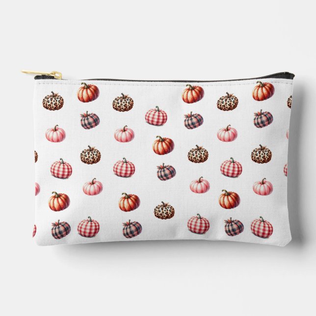 cute Halloween/Fall pumpkin pattern Accessory Pouch (Front)