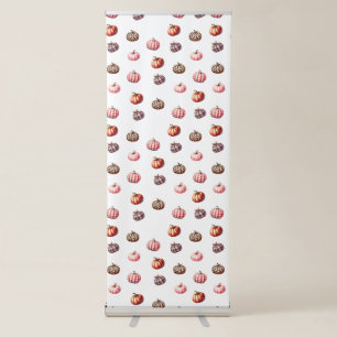 cute Halloween/Fall pumpkin pattern Retractable Banner
