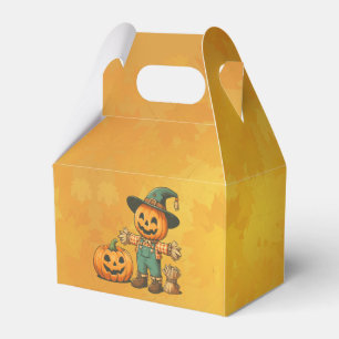 Cute Halloween/Fall scarecrow and pumpkin Favour Box
