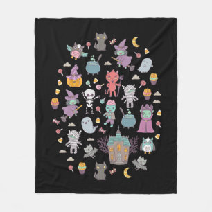 Cute Halloween   Fleece Blanket