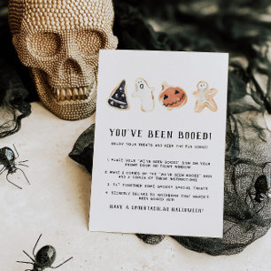 Cute Halloween Game Boo Neighbour Game Sign Invitation