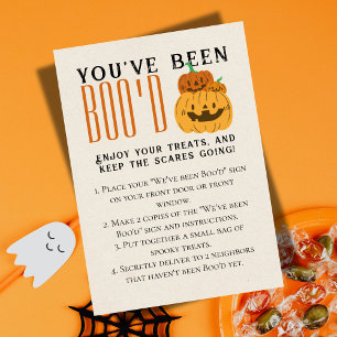 Cute Halloween Games Boo Neighbor Game Card