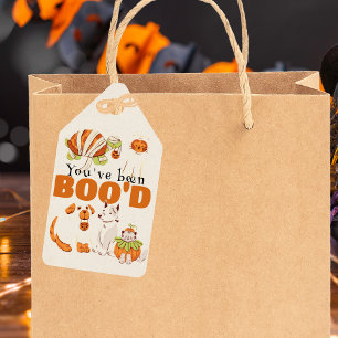Cute Halloween Games Boo Neighbor Game Card Gift Tags