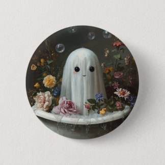 Cute Halloween Ghost 6 Cm Round Badge