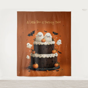 Cute Halloween Ghost A Little Boo  Tapestry