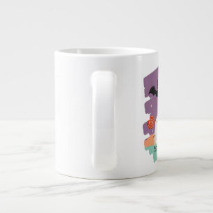 Cute Halloween Ghost and Candy Friends Large Coffee Mug