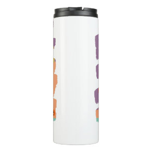 Cute Halloween Ghost and Candy Friends Thermal Tumbler