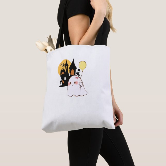 Cute Halloween Ghost bag, Spooky bag for Kids, (Close Up)