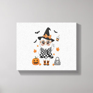 Cute Halloween Ghost Canvas Print