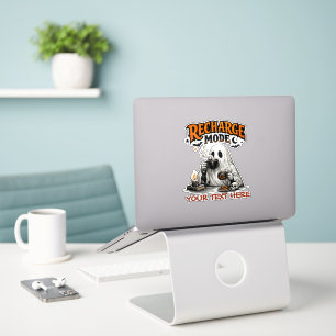 Cute Halloween Ghost - Coffee & Recharge Mode