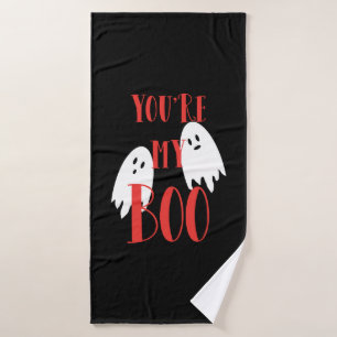 Cute Halloween Ghost Halloween Boo Bath Towel