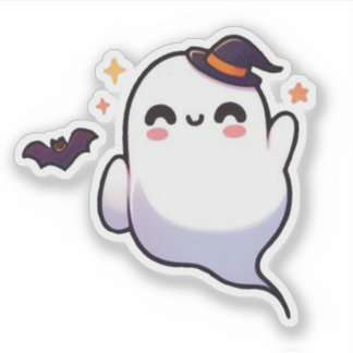 Cute Halloween Ghost - Kawaii Spooky