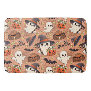 Cute Halloween Ghost Kawaii Style Bath Mat