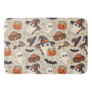 Cute Halloween Ghost Kawaii Style Bath Mat