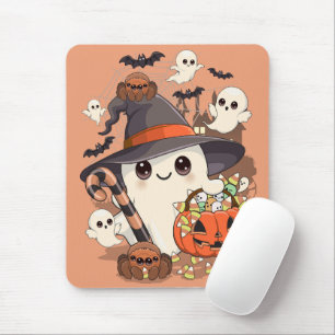 Cute Halloween Ghost Kawaii Style Mouse Mat