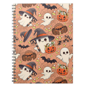 Cute Halloween Ghost Kawaii Style Notebook
