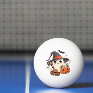 Cute Halloween Ghost Kawaii Style Ping Pong Ball