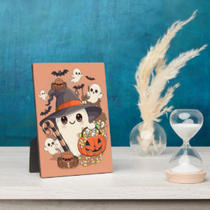 Cute Halloween Ghost Kawaii Style Plaque