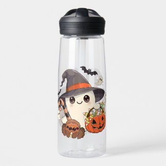 Cute Halloween Ghost Kawaii Style Water Bottle