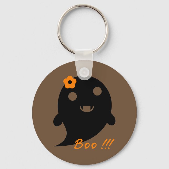 Cute Halloween Ghost Key Ring (Front)