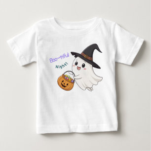 Cute Halloween Ghost Kids T-Shirt