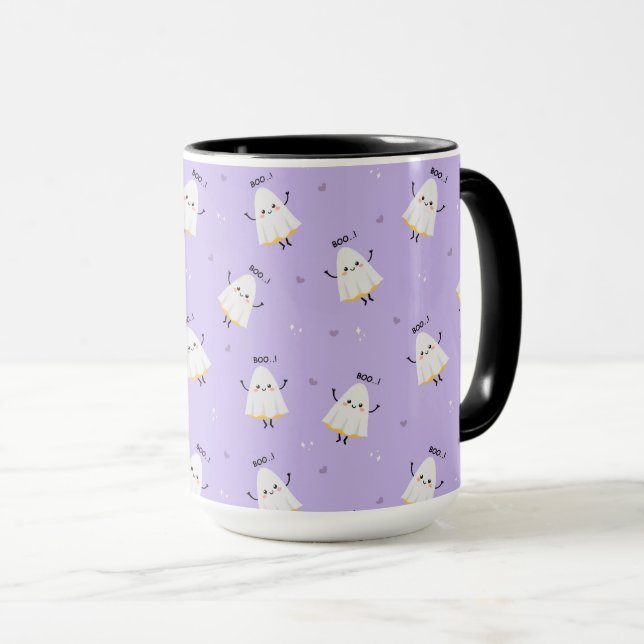 Cute Halloween Ghost Mug (Front Right)