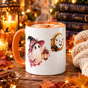 Cute Halloween Ghost Mug – Adorable Spooky Ghost C