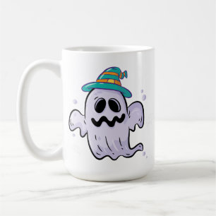 "Cute Halloween Ghost Mug – Funny Spooky Season Gi