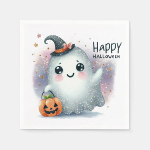 Cute Halloween Ghost Napkin